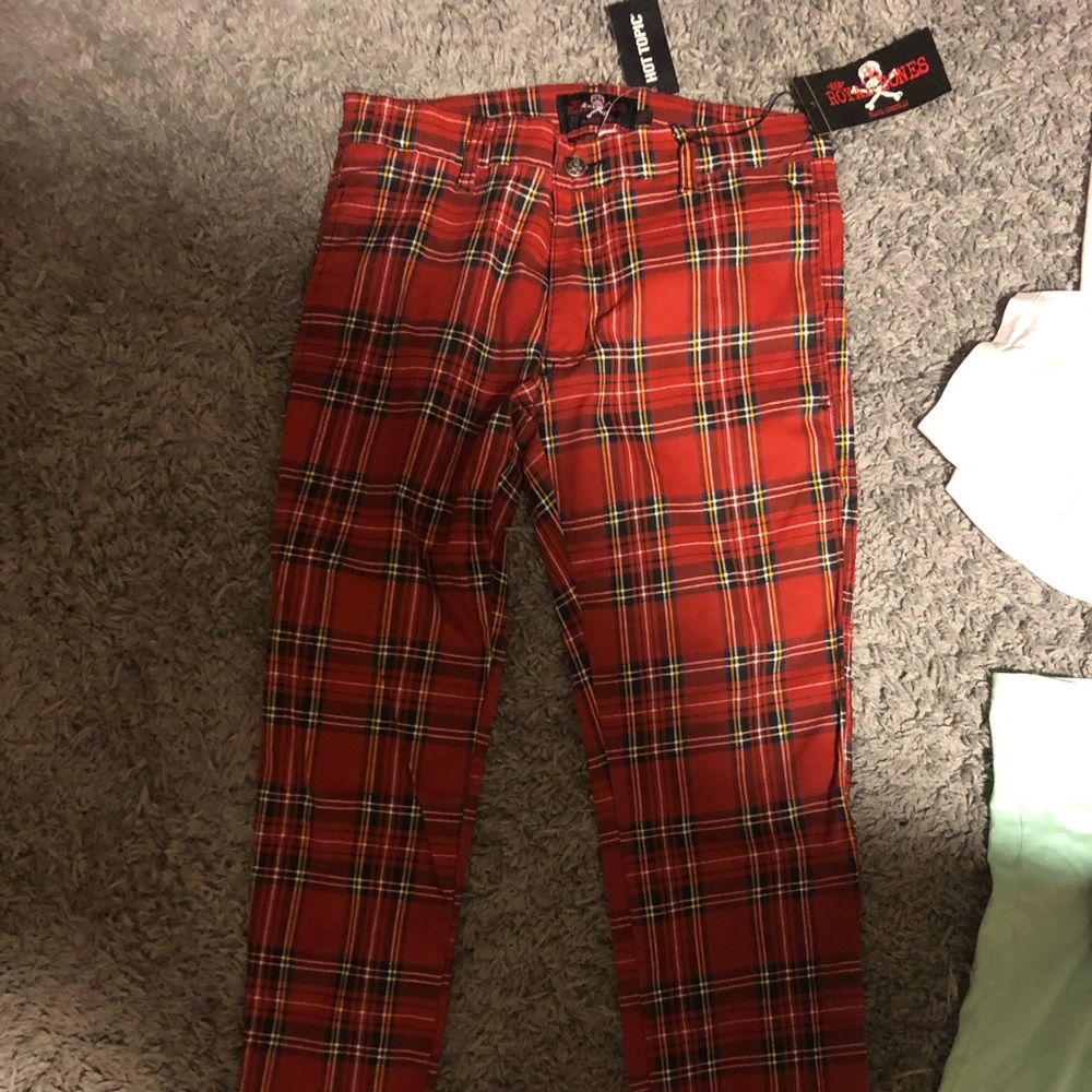 Brand New Red Plaid Pants